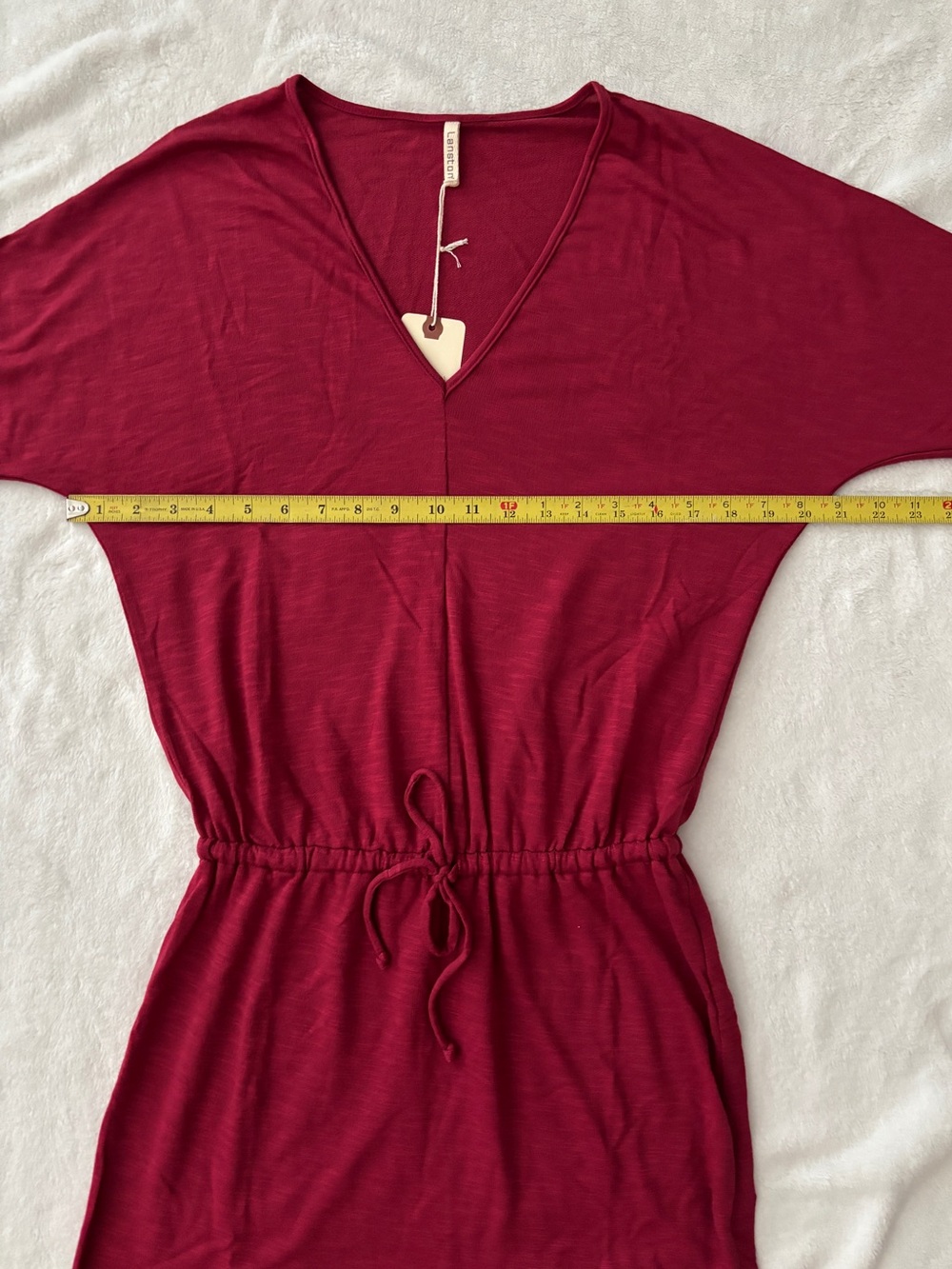 NWT Lanston REVOLVE Sport Dress Drawstring Waist Size S Dark Pink - Picture 5 of 8